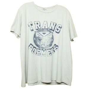 Transformers | Unisex Gray and Blue Transformers Tee (Size XL)